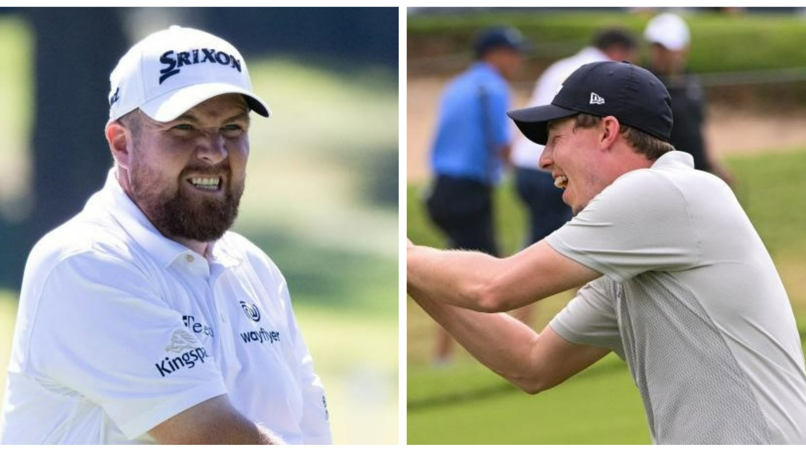 Shane Lowry describes putter break with Matt Fitzpatrick on the floor laughing